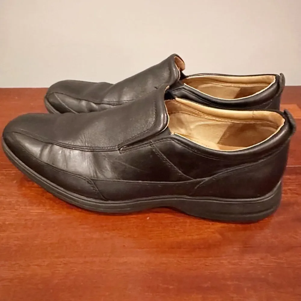 Cole Haan Elton Bike Toe Loafer Black Mens Size 12 M C13160 Leather Slip On